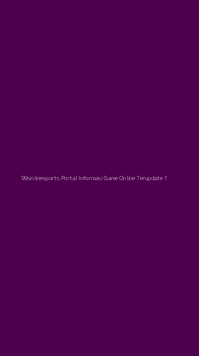 Tampilan Antarmuka Aplikasi 99onlinesports Portal Informasi Game Online Terupdate - 1