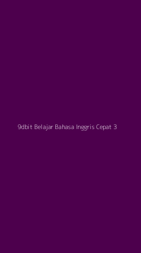 Tampilan Antarmuka Aplikasi 9dbit Belajar Bahasa Inggris Cepat - 3