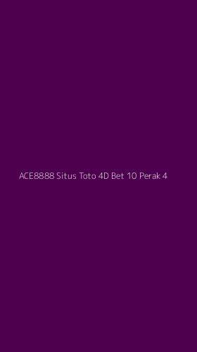 Tampilan Antarmuka Aplikasi Ace8888 Situs Toto 4d Bet 10 Perak - 4