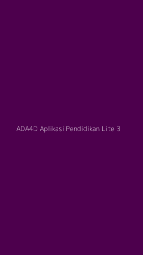 Tampilan Antarmuka Aplikasi Ada4d Aplikasi Pendidikan Lite - 3