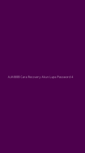 Tampilan Antarmuka Aplikasi Ajaib88 Cara Recovery Akun Lupa Password - 4