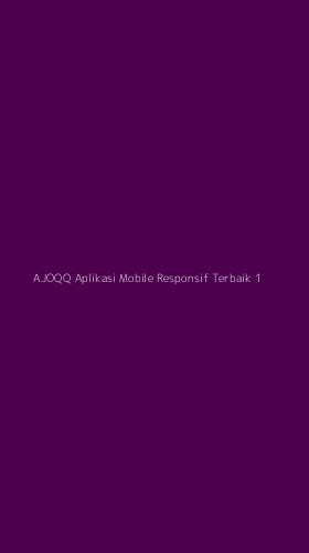 Tampilan Antarmuka Aplikasi Ajoqq Aplikasi Mobile Responsif Terbaik - 1