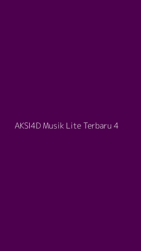 Tampilan Antarmuka Aplikasi Aksi4d Musik Lite Terbaru - 4