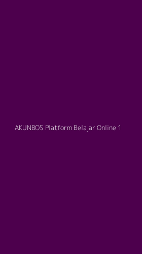 Tampilan Antarmuka Aplikasi Akunbos Platform Belajar Online - 1