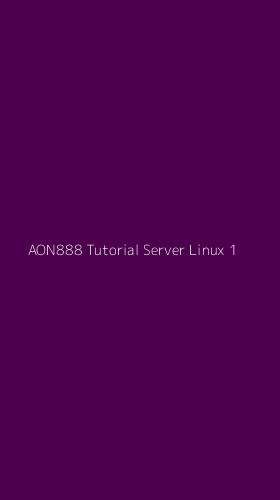 Tampilan Antarmuka Aplikasi Aon888 Tutorial Server Linux - 1