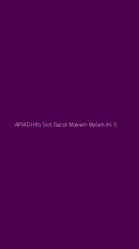 Tampilan Antarmuka Aplikasi Api4d Info Slot Gacor Maxwin Malam Ini - 3