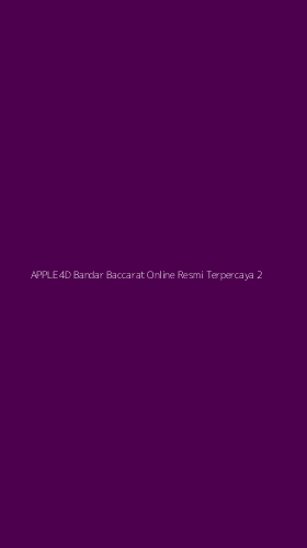 Tampilan Antarmuka Aplikasi Apple4d Bandar Baccarat Online Resmi Terpercaya - 2