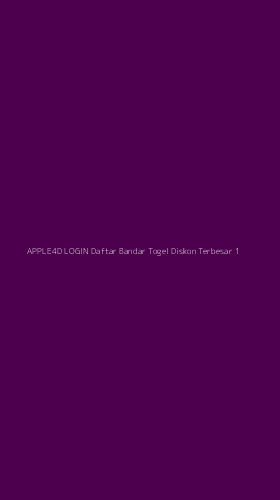 Tampilan Antarmuka Aplikasi Apple4d Login Daftar Bandar Togel Diskon Terbesar - 1