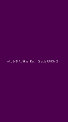 Tampilan Antarmuka Aplikasi Arus4d Aplikasi Kasir Gratis Umkm - 3