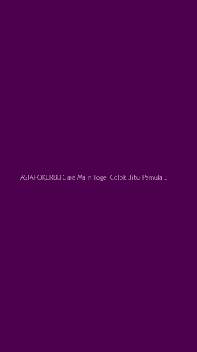 Tampilan Antarmuka Aplikasi Asiapoker88 Cara Main Togel Colok Jitu Pemula - 3