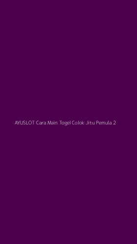 Tampilan Antarmuka Aplikasi Ayuslot Cara Main Togel Colok Jitu Pemula - 2