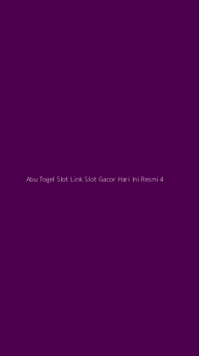 Tampilan Antarmuka Aplikasi Abu Togel Slot Link Slot Gacor Hari Ini Resmi - 4