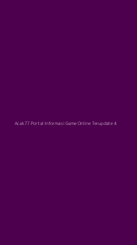 Tampilan Antarmuka Aplikasi Acak77 Portal Informasi Game Online Terupdate - 4