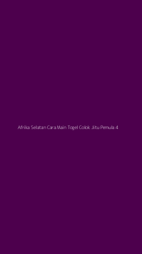 Tampilan Antarmuka Aplikasi Afrika Selatan Cara Main Togel Colok Jitu Pemula - 4