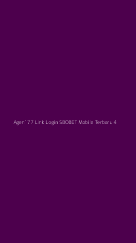 Tampilan Antarmuka Aplikasi Agen177 Link Login Sbobet Mobile Terbaru - 4