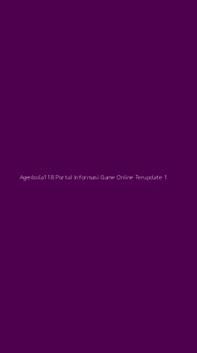 Tampilan Antarmuka Aplikasi Agenbola118 Portal Informasi Game Online Terupdate - 1