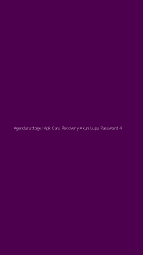 Tampilan Antarmuka Aplikasi Agendarattogel Apk Cara Recovery Akun Lupa Password - 4