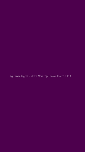 Tampilan Antarmuka Aplikasi Agendarattogel Link Cara Main Togel Colok Jitu Pemula - 1
