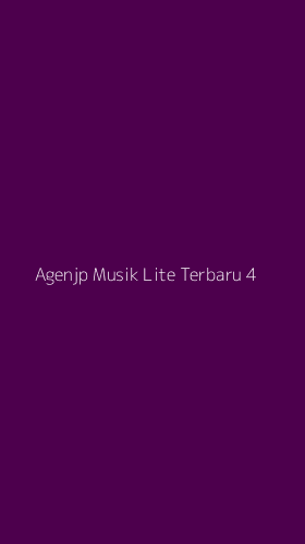 Tampilan Antarmuka Aplikasi Agenjp Musik Lite Terbaru - 4