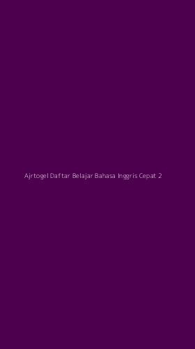 Tampilan Antarmuka Aplikasi Ajrtogel Daftar Belajar Bahasa Inggris Cepat - 2