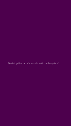 Tampilan Antarmuka Aplikasi Akexistogel Portal Informasi Game Online Terupdate - 2