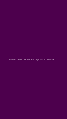 Tampilan Antarmuka Aplikasi Akun Pro Server Luar Keluaran Togel Hari Ini Tercepat - 1