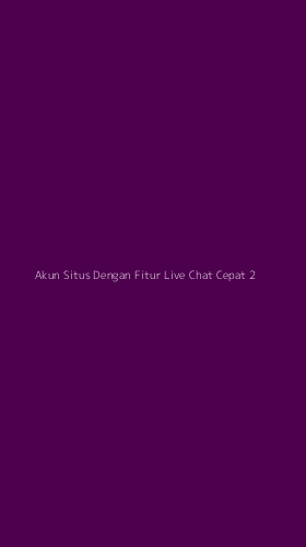 Tampilan Antarmuka Aplikasi Akun Situs Dengan Fitur Live Chat Cepat - 2