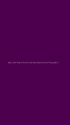 Tampilan Antarmuka Aplikasi Akun Slot Gratis Portal Informasi Game Online Terupdate - 3