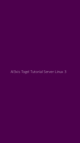 Tampilan Antarmuka Aplikasi Al3xis Togel Tutorial Server Linux - 3