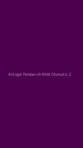 Tampilan Antarmuka Aplikasi Alitogel Pembersih Ram Otomatis - 2