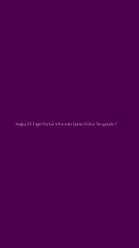 Tampilan Antarmuka Aplikasi Angka 25 Togel Portal Informasi Game Online Terupdate - 1