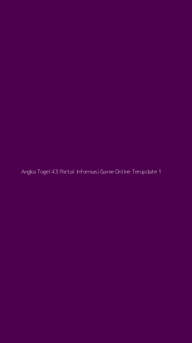 Tampilan Antarmuka Aplikasi Angka Togel 43 Portal Informasi Game Online Terupdate - 1