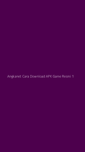 Tampilan Antarmuka Aplikasi Angkanet Cara Download Apk Game Resmi - 1