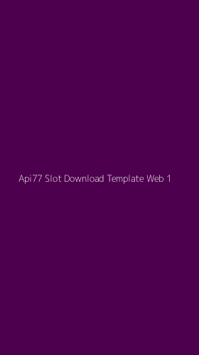 Tampilan Antarmuka Aplikasi Api77 Slot Download Template Web - 1
