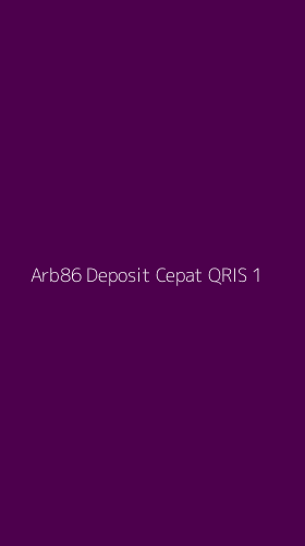 Tampilan Antarmuka Aplikasi Arb86 Deposit Cepat Qris - 1