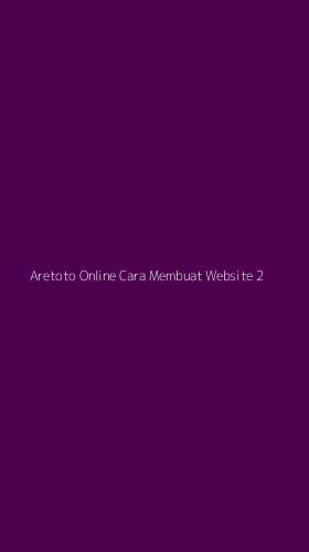 Tampilan Antarmuka Aplikasi Aretoto Online Cara Membuat Website - 2