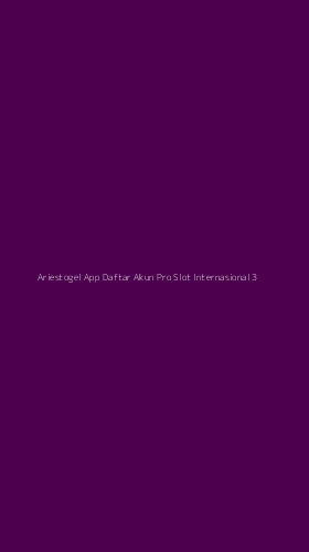 Tampilan Antarmuka Aplikasi Ariestogel App Daftar Akun Pro Slot Internasional - 3