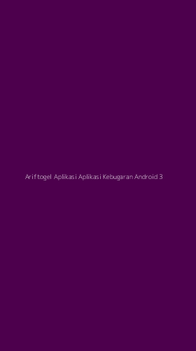 Tampilan Antarmuka Aplikasi Ariftogel Aplikasi Aplikasi Kebugaran Android - 3