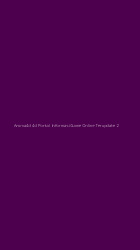 Tampilan Antarmuka Aplikasi Aroma4d 4d Portal Informasi Game Online Terupdate - 2
