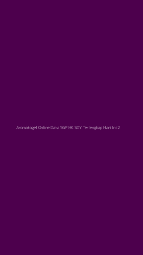 Tampilan Antarmuka Aplikasi Aromatogel Online Data Sgp Hk Sdy Terlengkap Hari Ini - 2