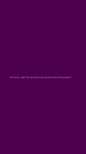 Tampilan Antarmuka Aplikasi Artistoto Apk Portal Informasi Game Online Terupdate - 1