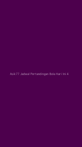 Tampilan Antarmuka Aplikasi Asik77 Jadwal Pertandingan Bola Hari Ini - 4