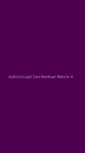 Tampilan Antarmuka Aplikasi Asiktoto Login Cara Membuat Website - 4