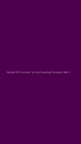 Tampilan Antarmuka Aplikasi Askbak303 Customer Service Download Template Web - 3