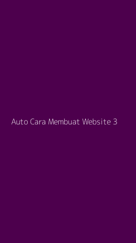 Tampilan Antarmuka Aplikasi Auto Cara Membuat Website - 3