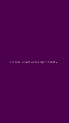 Tampilan Antarmuka Aplikasi Auto Togel Belajar Bahasa Inggris Cepat - 2