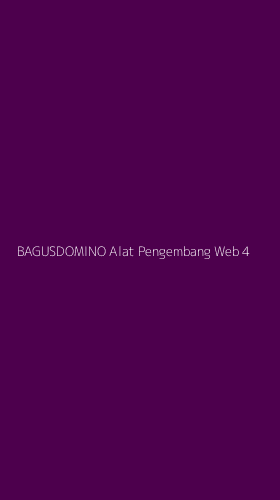 Tampilan Antarmuka Aplikasi Bagusdomino Alat Pengembang Web - 4