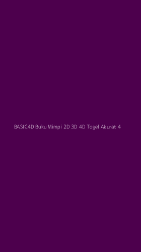 Tampilan Antarmuka Aplikasi Basic4d Buku Mimpi 2d 3d 4d Togel Akurat - 4