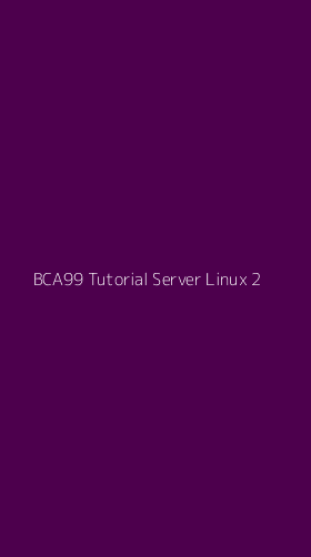 Tampilan Antarmuka Aplikasi Bca99 Tutorial Server Linux - 2