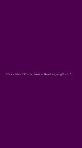 Tampilan Antarmuka Aplikasi Bemo4d Login Daftar Member Baru Langsung Bonus - 1